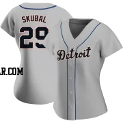 Tarik Skubal Women's Detroit Tigers Gray Authentic Road Jersey