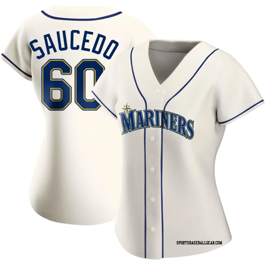 Tayler Saucedo Women's Seattle Mariners Cream Replica Alternate Jersey