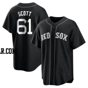 Tayler Scott Men's Boston Red Sox Black/White Replica Jersey