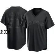 Tayler Scott Men's Houston Astros Black Replica Pitch Fashion Jersey