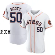 Tayler Scott Men's Houston Astros White Authentic 2022 World Series Champions Home Jersey