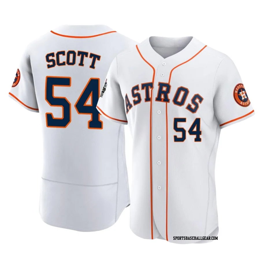 Tayler Scott Men's Houston Astros White Authentic 2022 World Series Home Jersey