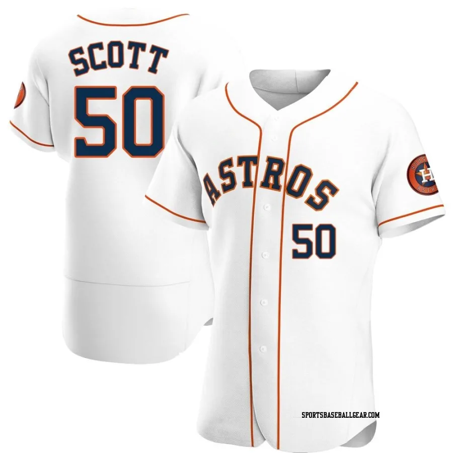 Tayler Scott Men's Houston Astros White Authentic Home Jersey