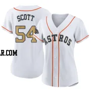 Tayler Scott Women's Houston Astros Gold Replica White 2023 Collection Jersey