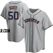 Tayler Scott Youth Houston Astros Gray Replica Road Jersey