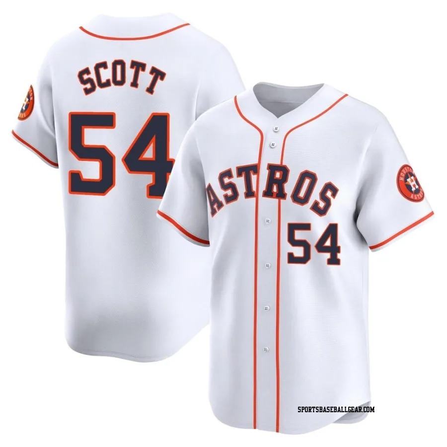 Tayler Scott Youth Houston Astros White Limited Home Jersey