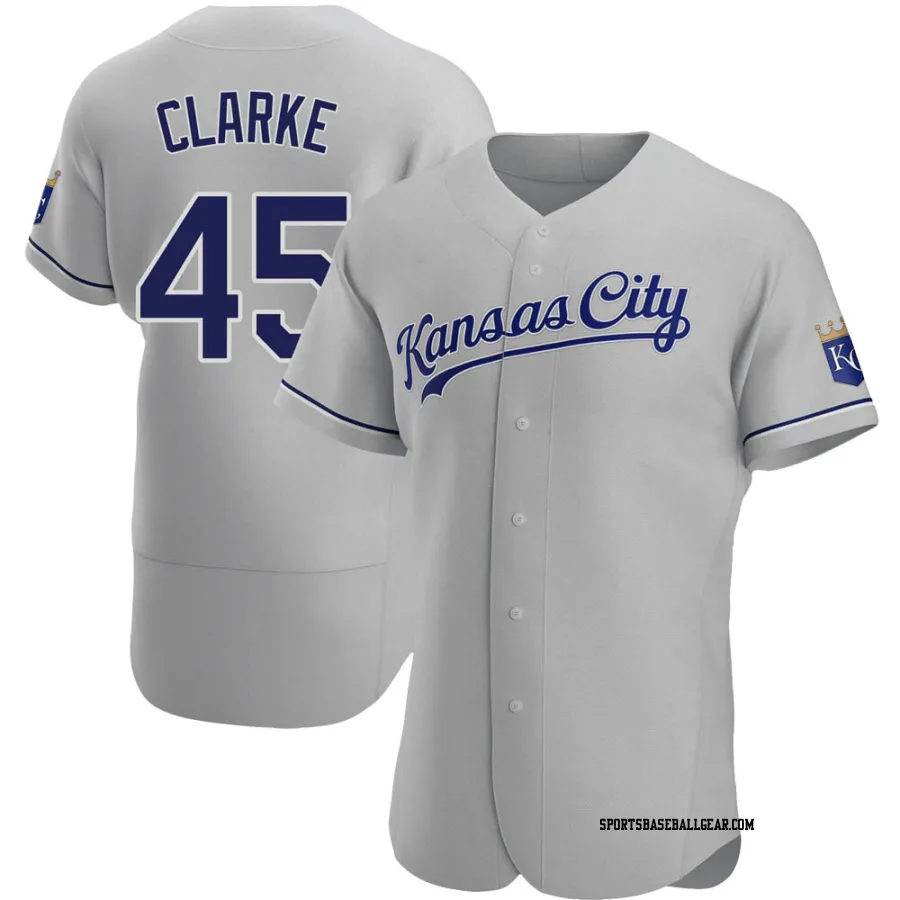 Taylor Clarke Men's Kansas City Royals Gray Authentic Road Jersey