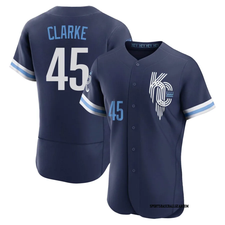 Taylor Clarke Men's Kansas City Royals Navy Authentic 2022 City Connect Jersey