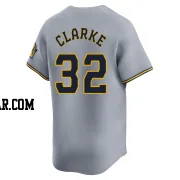 Taylor Clarke Men's Milwaukee Brewers Gray Limited Away Jersey