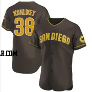 Taylor Kohlwey Men's San Diego Padres Brown Authentic Road Jersey