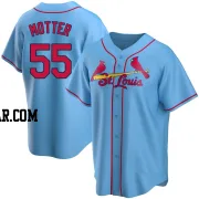 Taylor Motter Men's St. Louis Cardinals Light Blue Replica Alternate Jersey