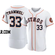 Taylor Trammell Men's Houston Astros White Authentic 2022 World Series Home Jersey