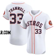 Taylor Trammell Men's Houston Astros White Elite Home Jersey