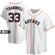 Taylor Trammell Men's Houston Astros White Replica Home Jersey