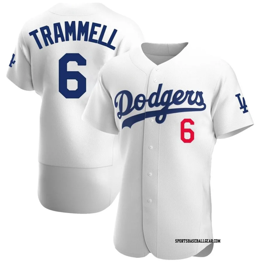 Taylor Trammell Men's Los Angeles Dodgers White Authentic Home Jersey