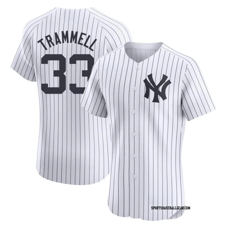 Taylor Trammell Men's New York Yankees White Elite Home Jersey