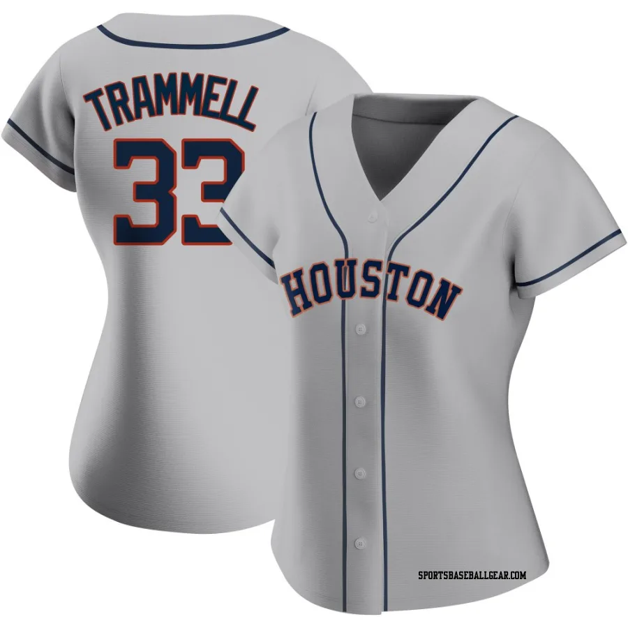 Taylor Trammell Women's Houston Astros Gray Replica Road 2020 Jersey