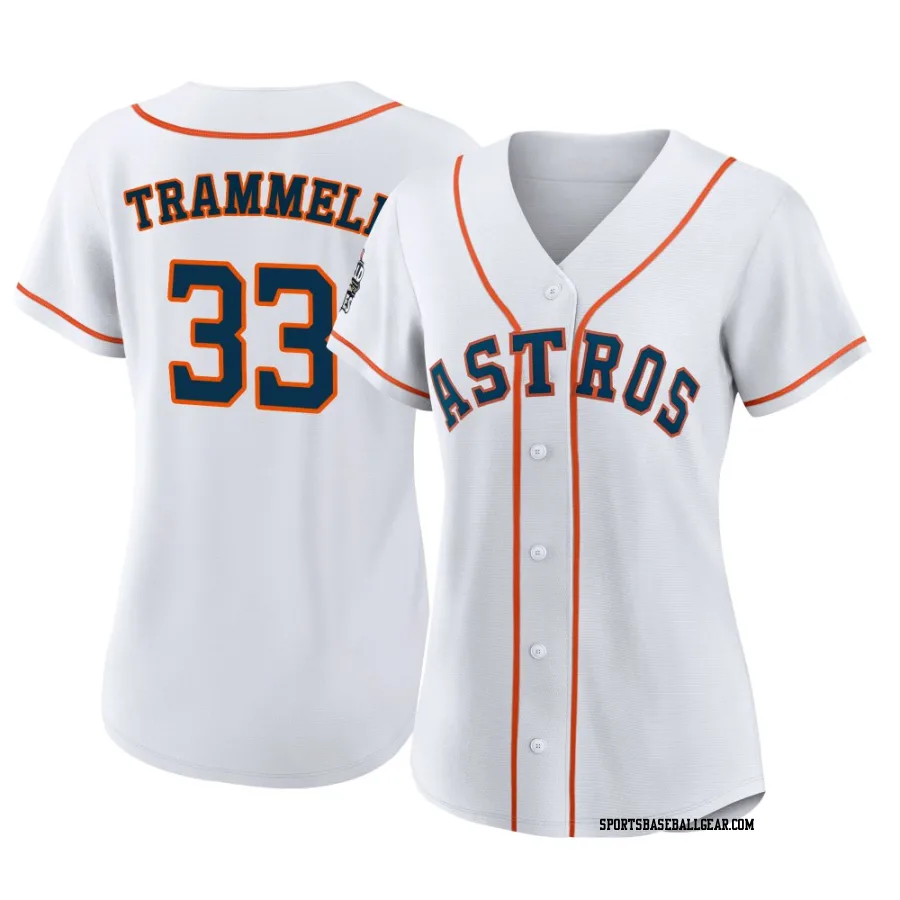 Taylor Trammell Women's Houston Astros White Authentic 2022 World Series Home Jersey