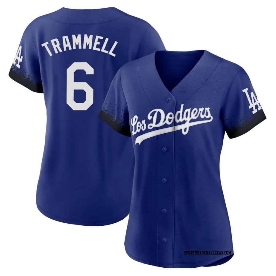 Taylor Trammell Women's Los Angeles Dodgers Royal Replica 2021 City Connect Jersey