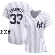 Taylor Trammell Women's New York Yankees White Limited Yankee Home Jersey