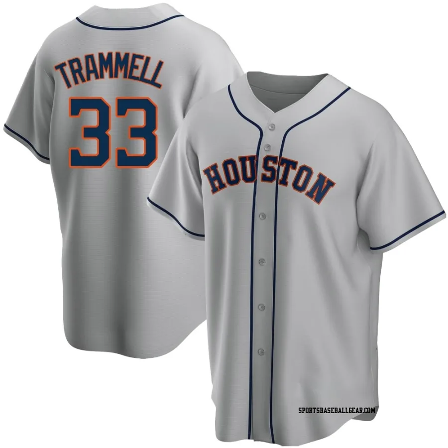 Taylor Trammell Youth Houston Astros Gray Replica Road Jersey