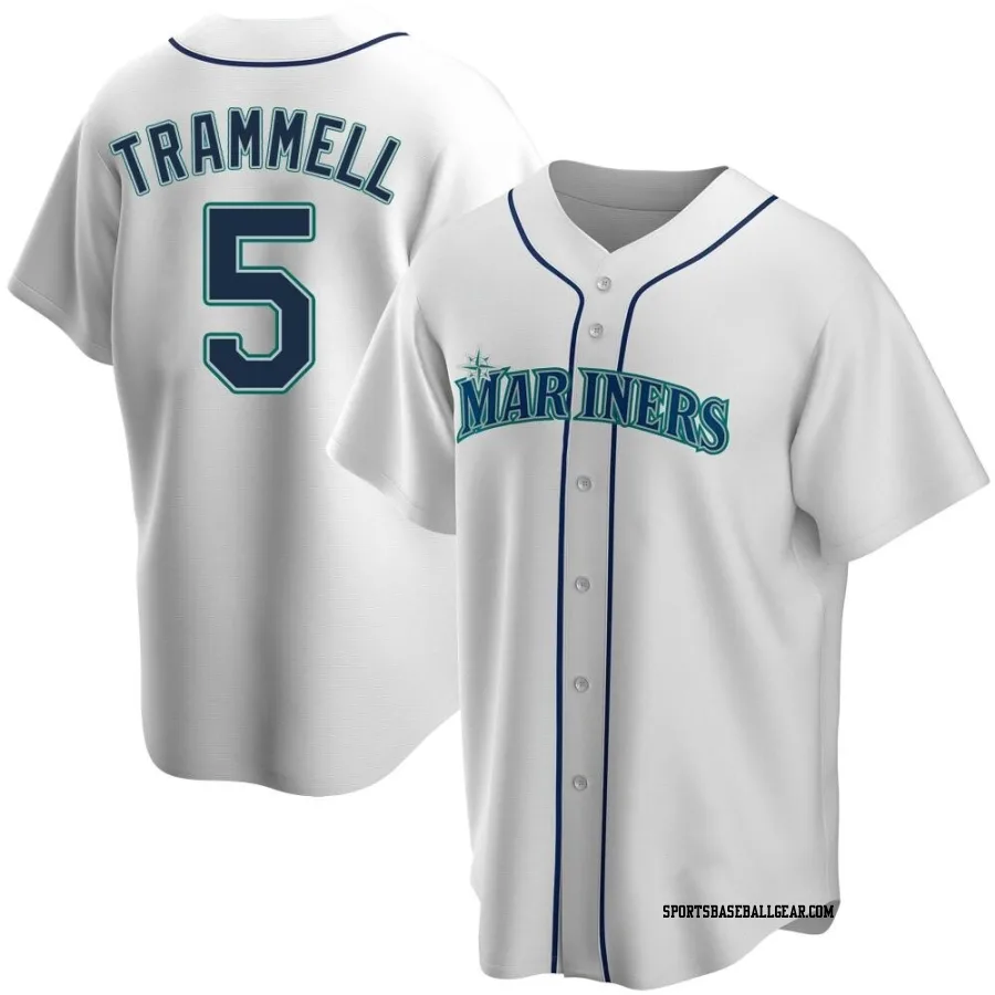 Taylor Trammell Youth Seattle Mariners White Replica Home Jersey