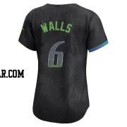 Taylor Walls Women's Tampa Bay Rays Charcoal Limited 2024 City Connect Jersey