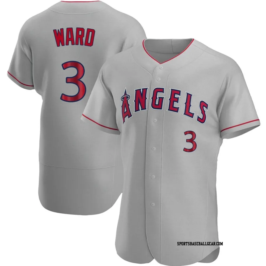 Taylor Ward Men's Los Angeles Angels Gray Authentic Road Jersey