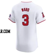 Taylor Ward Men's Los Angeles Angels White Elite Home Patch Jersey