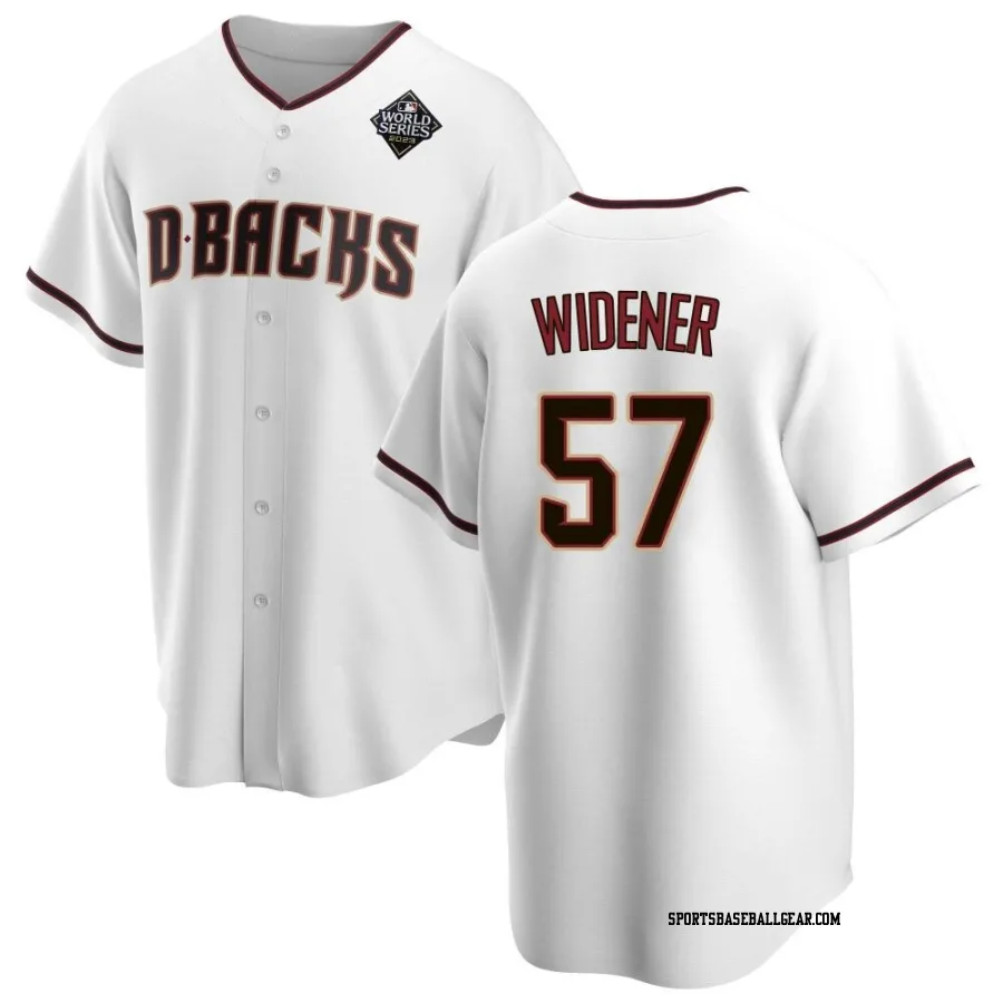 Taylor Widener Men's Arizona Diamondbacks White Replica Home 2023 World Series Jersey