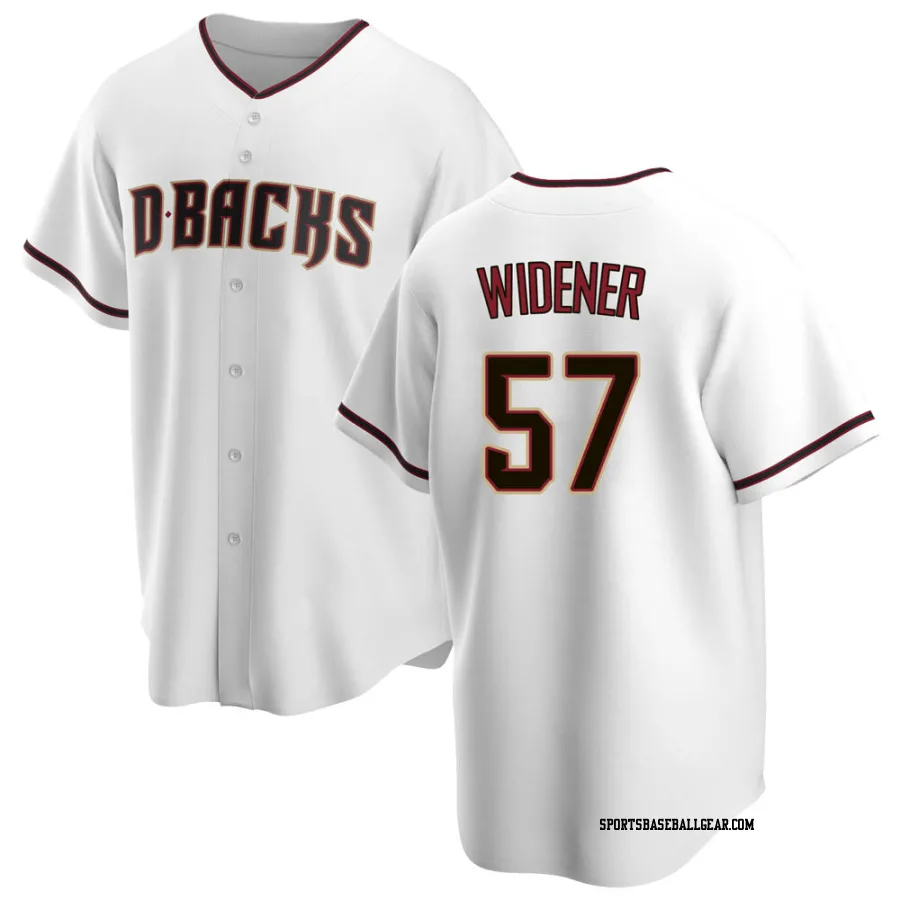 Taylor Widener Men's Arizona Diamondbacks White Replica Home Jersey