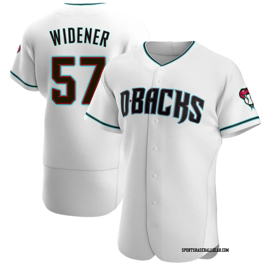 Taylor Widener Men's Arizona Diamondbacks White/Teal Authentic Alternate Jersey