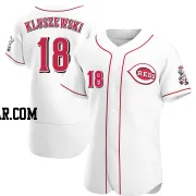 Ted Kluszewski Men's Cincinnati Reds White Authentic Home Jersey