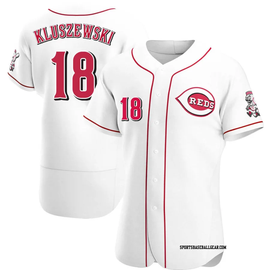 Ted Kluszewski Men's Cincinnati Reds White Authentic Home Jersey