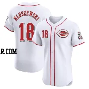 Ted Kluszewski Men's Cincinnati Reds White Elite Home Jersey