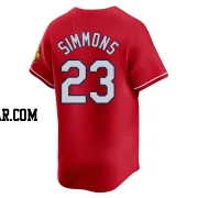 Ted Simmons Men's St. Louis Cardinals Red Limited 2024 City Connect Jersey