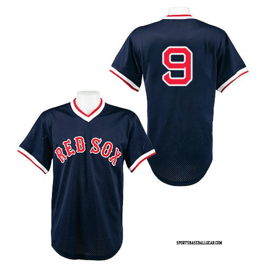 Ted Williams Men's Boston Red Sox Navy Blue Authentic 1990 Throwback Jersey