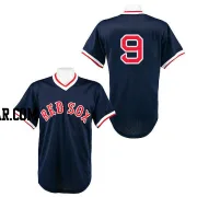 Ted Williams Men's Boston Red Sox Navy Blue Replica 1990 Throwback Jersey