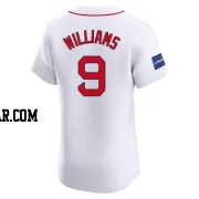 Ted Williams Men's Boston Red Sox White Elite Home Patch Jersey