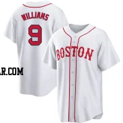 Ted Williams Men's Boston Red Sox White Replica 2021 Patriots' Day Jersey