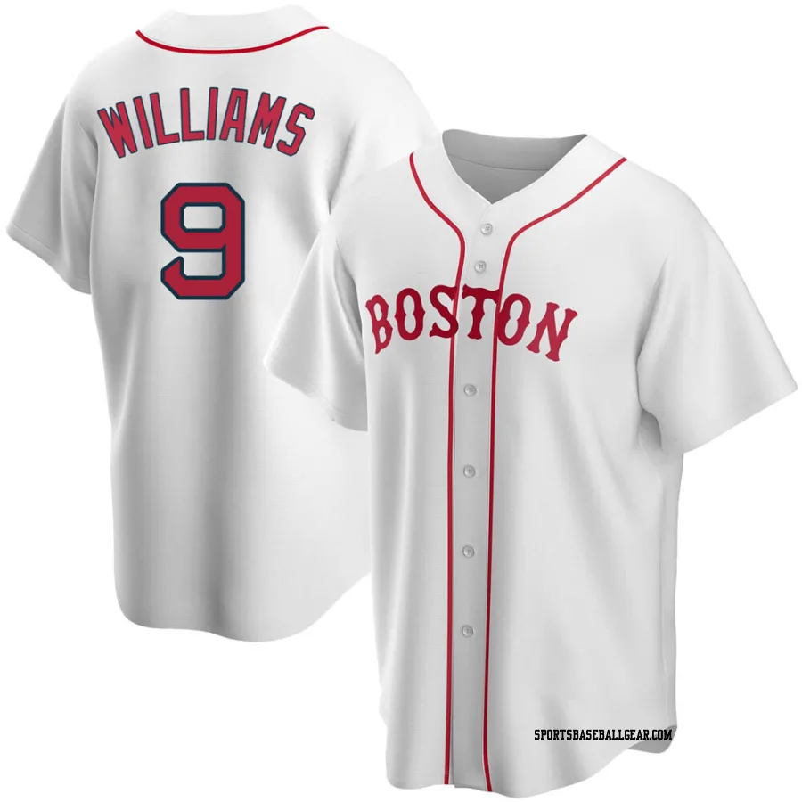 Ted Williams Men's Boston Red Sox White Replica Alternate Jersey