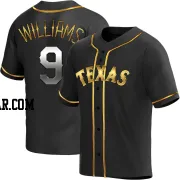 Ted Williams Men's Texas Rangers Black Golden Replica Alternate Jersey