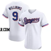 Ted Williams Men's Texas Rangers Gold Elite White 2024 Collection Jersey