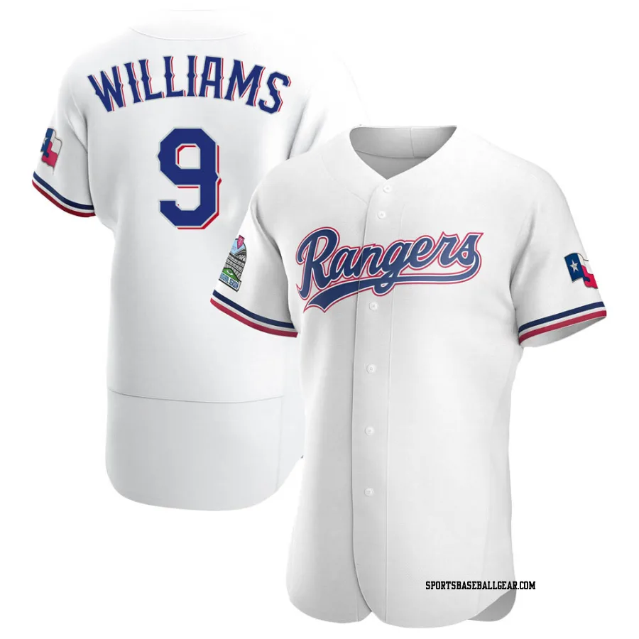 Ted Williams Men's Texas Rangers White Authentic Home Jersey