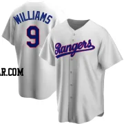 Ted Williams Men's Texas Rangers White Replica Home Cooperstown Collection Jersey