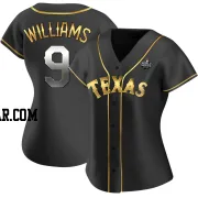 Ted Williams Women's Texas Rangers Black Golden Replica Alternate 2023 World Series Jersey