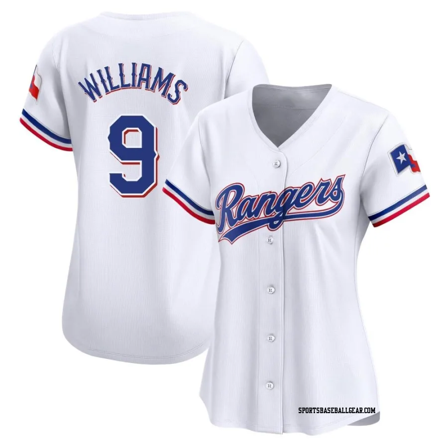 Ted Williams Women's Texas Rangers White Limited Home Jersey