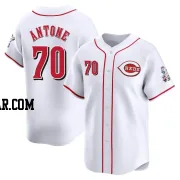 Tejay Antone Men's Cincinnati Reds White Limited Home Jersey