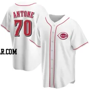 Tejay Antone Men's Cincinnati Reds White Replica Home Jersey