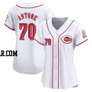 Tejay Antone Women's Cincinnati Reds White Limited Home Jersey